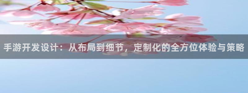 pc长运娱乐官网预测吧：手游开发设计：从布局到细节，定制化的