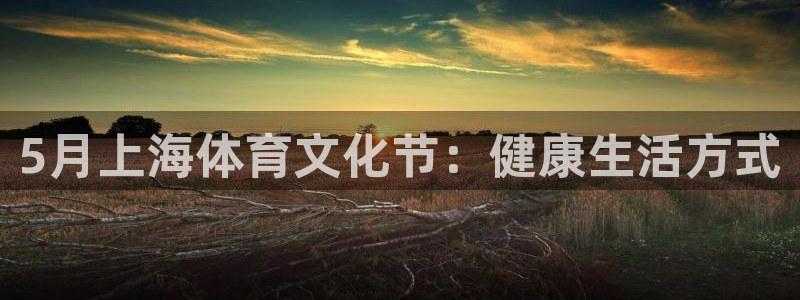 k1体育十年品牌值得信赖网址：5月上海体育文化节：健康生活方式